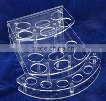 Custom fashionable acrylic cosmetic display for sale