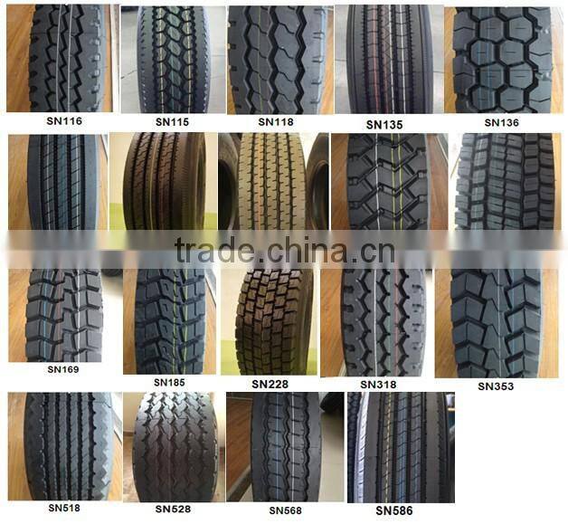chinese brand natural rubber tubeless truck tire 315/80r22.5
