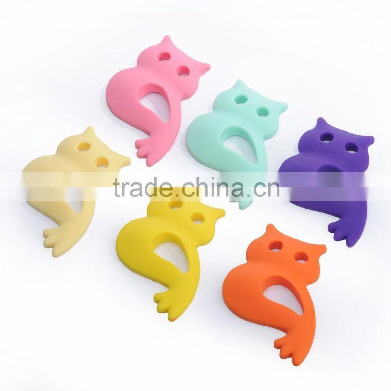 Funny Shape BPA Free Silicone Pendant, Baby Teething Pendant, Silicone Baby Teething Pendant Necklace