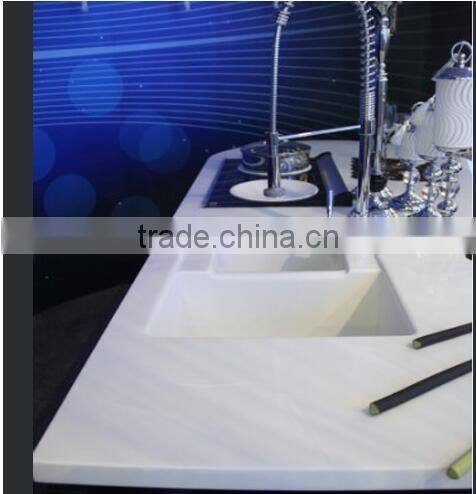 Artificial solid surface kitchen countertop , kitchen island countertop, bench top