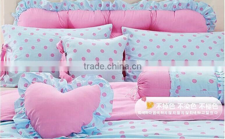 100% cotton Korea style bedding sets princess and prince style