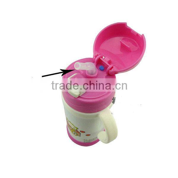 Children water vacuum bottle with handle