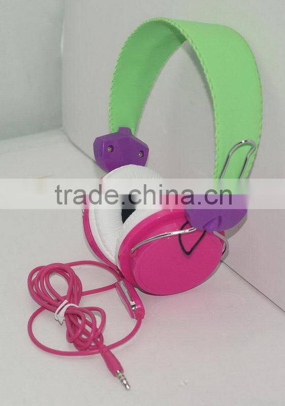 Discount newest stereo headphone fabric cables