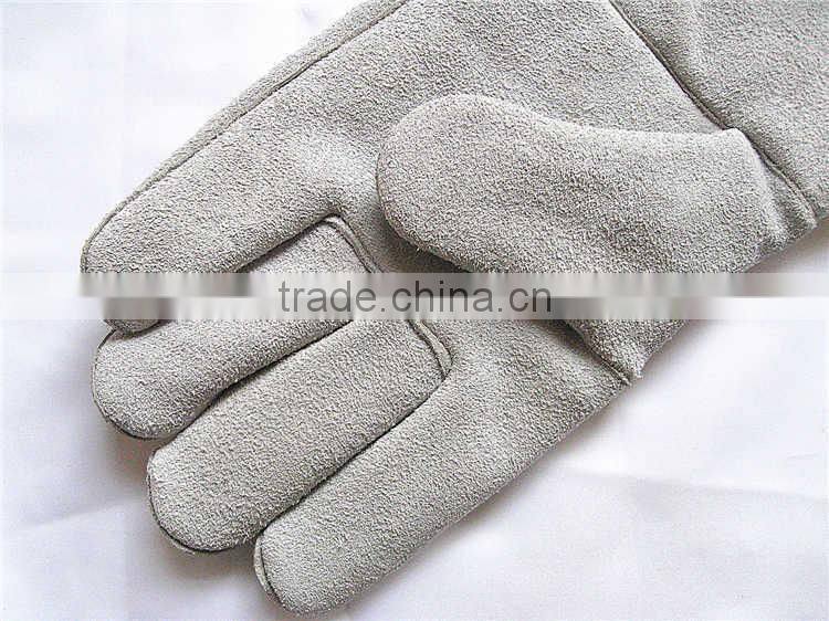Long Argon Cow Split Leather Grade A/B Welding Gloves