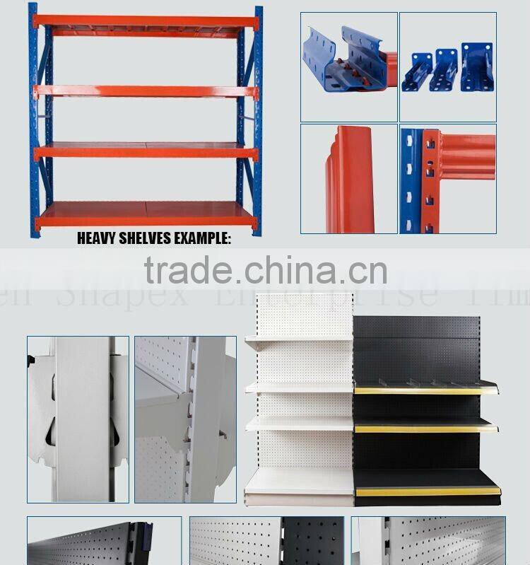 Top Quality Diversity Layer Board Supermarket Shelf With Punch Panel