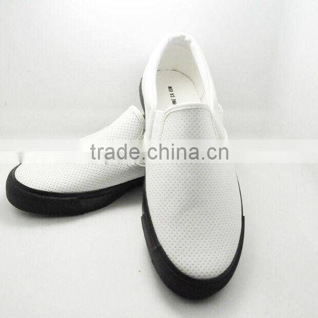 Men loafer shoes young PU punch holes shoes casual cool man shoes