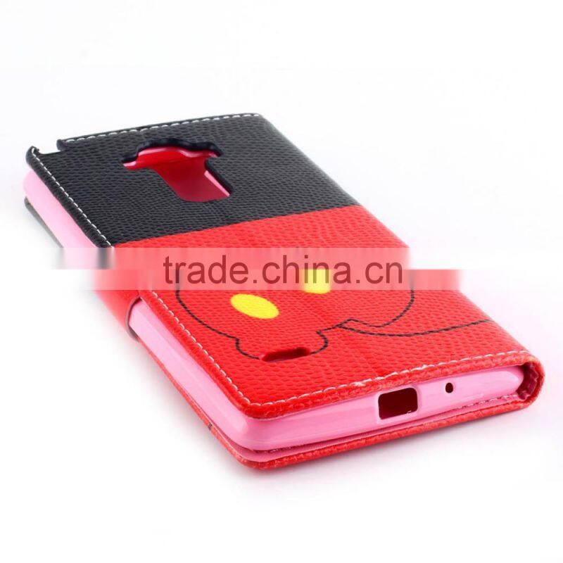 Wallet leather case with card pockets for LG G4 Stylus, For LG G4 Stylus leather case, Customized is acceptable