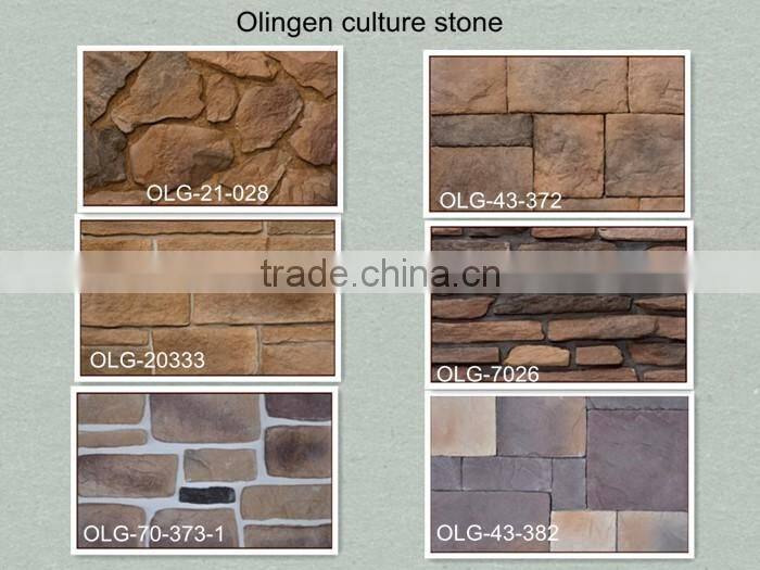artificial decorative stone for wall cladding