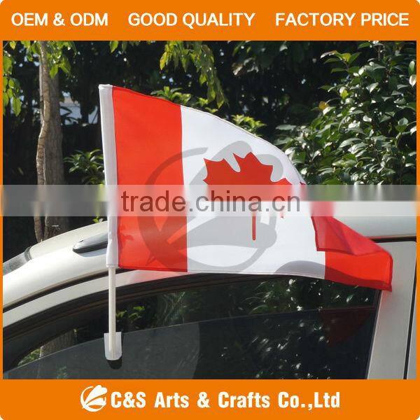 New Promotions Car Flag and Car Flagpole with Polyester Flag
