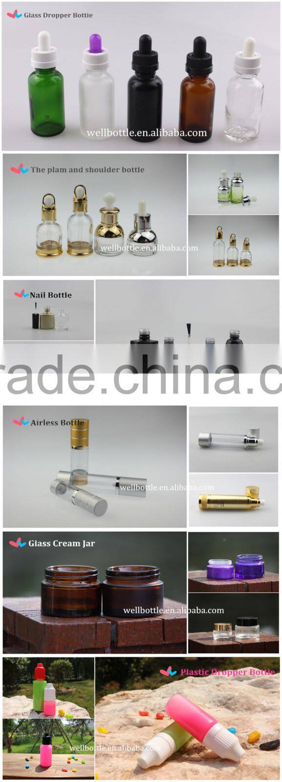 cosmetic plastic jar with pet plastic jar for luxury cosmetics jar