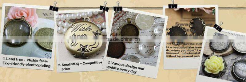 Hot sale 8*8mm bronze pendant charms, alloy charms