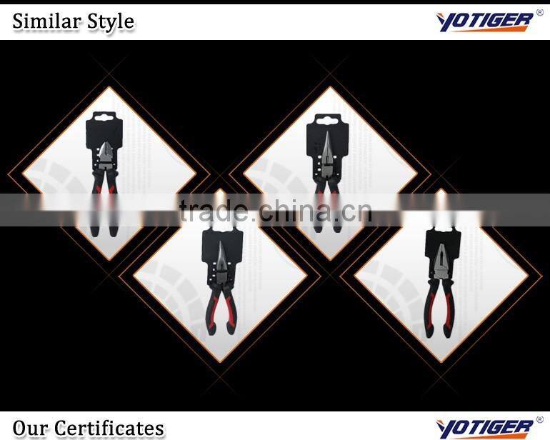 7" Hand Tool Function PVC Plastic Handle Long Nose Plier