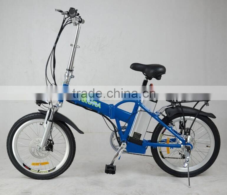 city space 36v 250w foldable 20" lithium e-bike