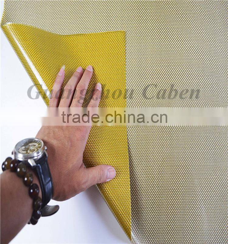 3K hybrid gold plain fiberglass sheets mixed silver metallic yarn veneer