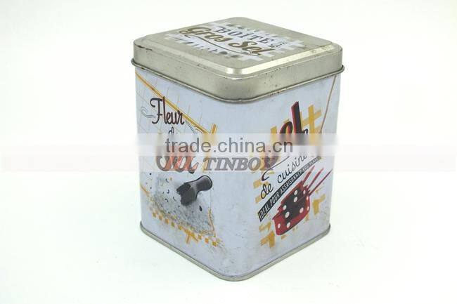 Multifunctional square tin can with high quality