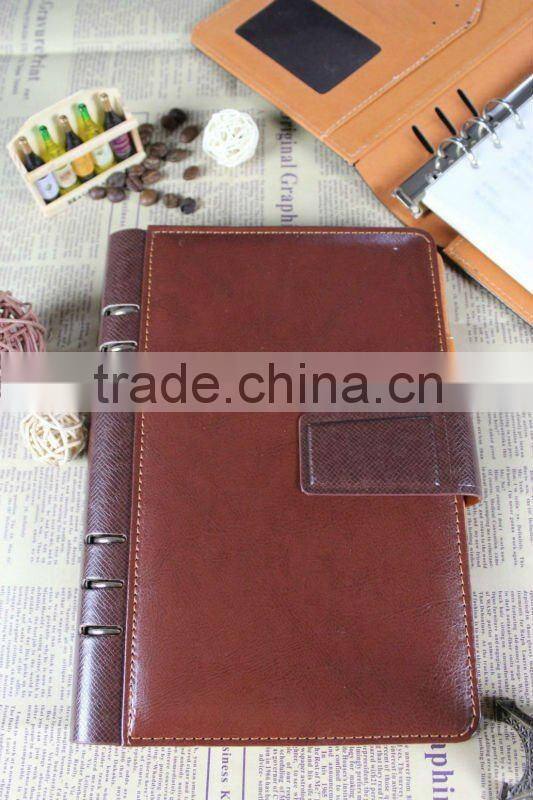 Top PU Leather Cover Notebook Spiral Handmade