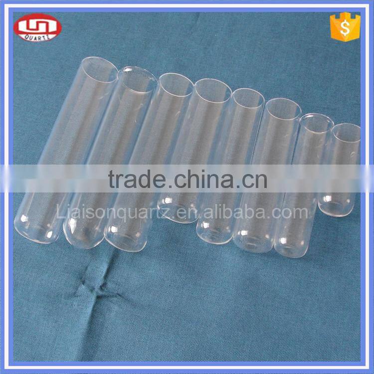 Large diameter clear quartz glass coil tube