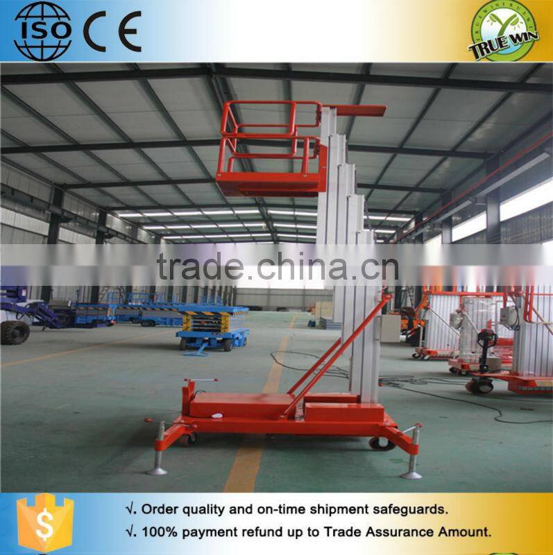 AWP 6M Telescope man lift ladder / vertical aluminum platform lift