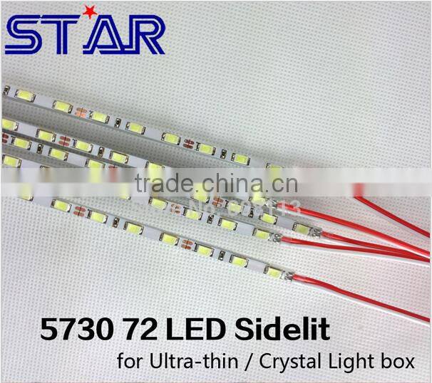 led Sidelit / Edgelit 4mm Width Ultra Thin 5730 SMD LED Rigid Strip bar backlight curtain