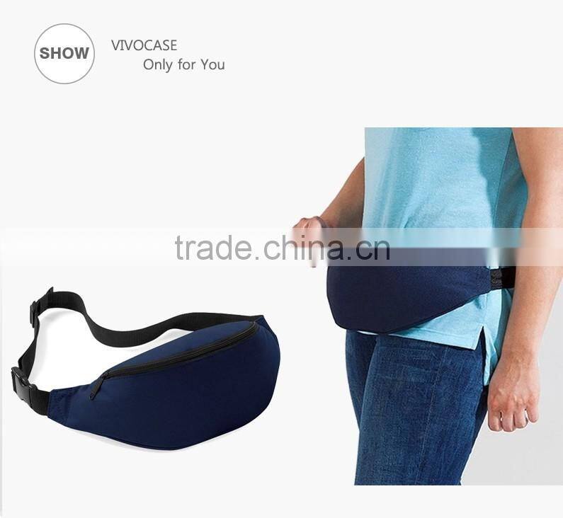 Cheap Simple Polyester Oxford Running Waist Bag /fanny Pack