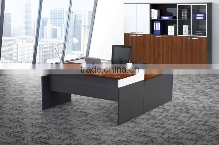 2015 latest wood modern executive desk office table design
