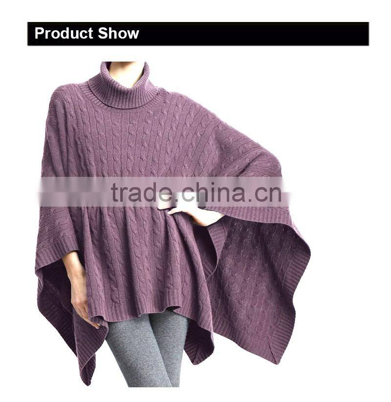 16FZCP04 cotton cashmere poncho 2016