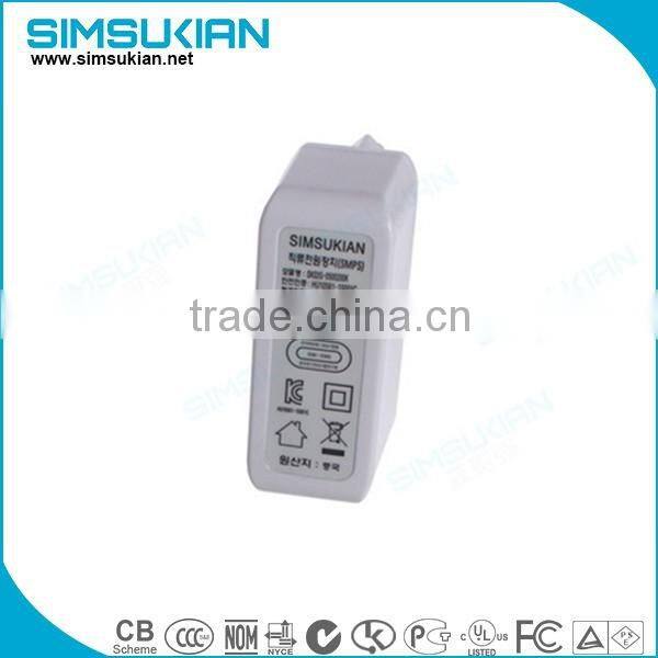 factory price kc plug 9.5v 0.3a 300ma wall mounted usb power adapter with KC rohs