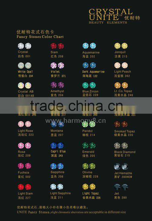 Tear drop sew on stone in claw for garment decoration