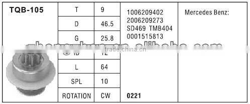 zhongzhen starter drive Mercedes Benz