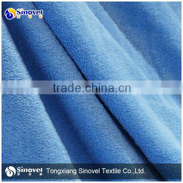 100% Polyester Napping Warp Knitting Coral Fleece