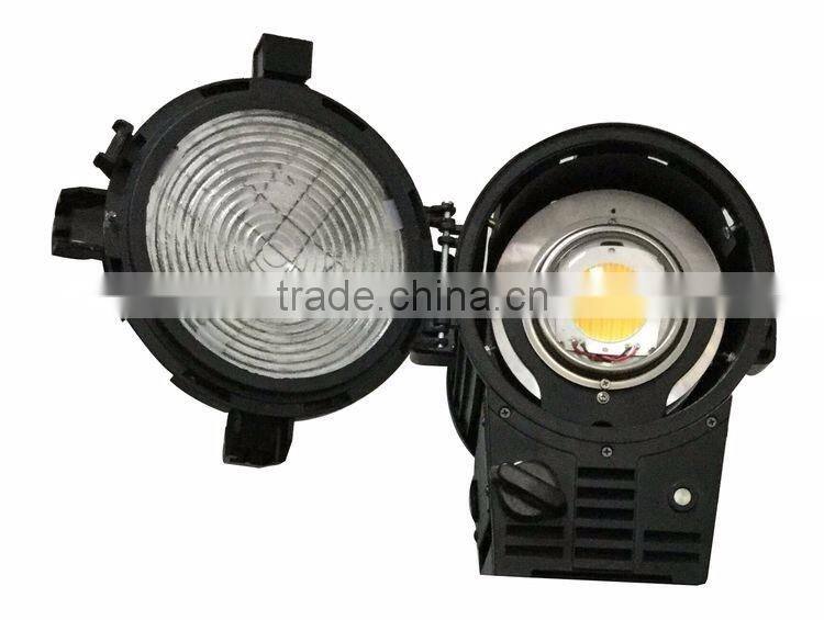 200 Watt 3200K Warm White OR 5600K Cool White High CRI Ra95 200W COB LED Fresnel Film Video SpotLight With Shutters