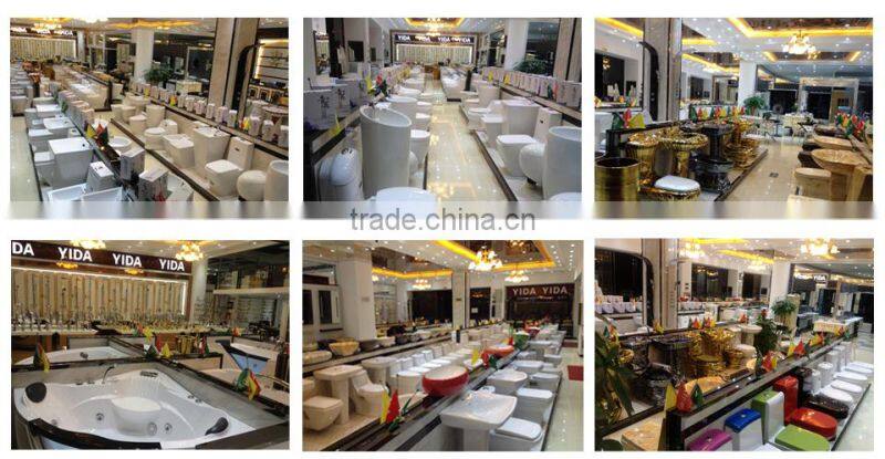 Solid surface porta pedestal wash basin ,Bathroom Ceramic Vanity Pedestal Basin