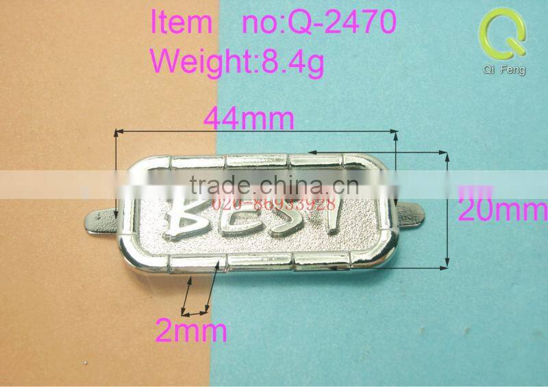 china supplier metal plates brand logos q-2470 custom logo