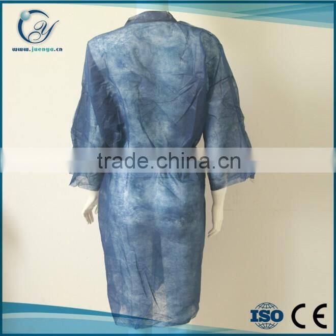 PP nonwoven disposable kimono short sleeves with pocket