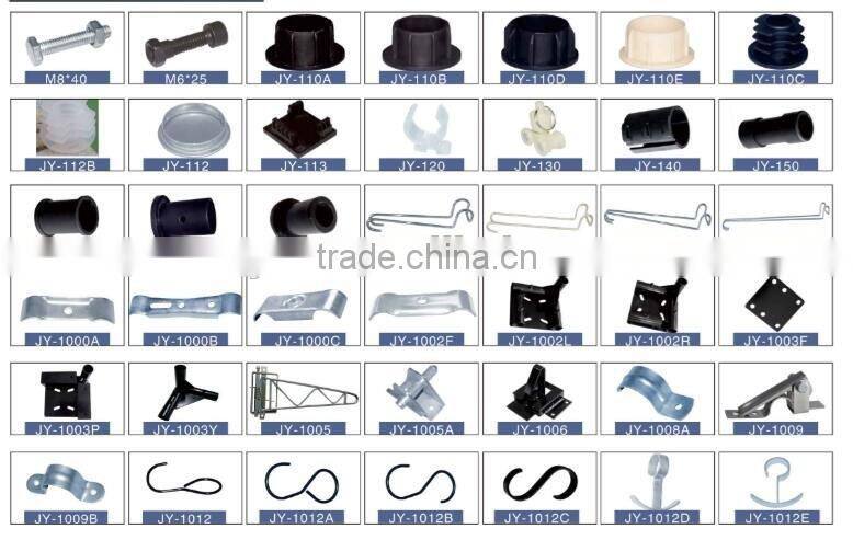 JY-A016|Plastic pipe fittings for pipe rack|Round type plastic joint|Plastic connector