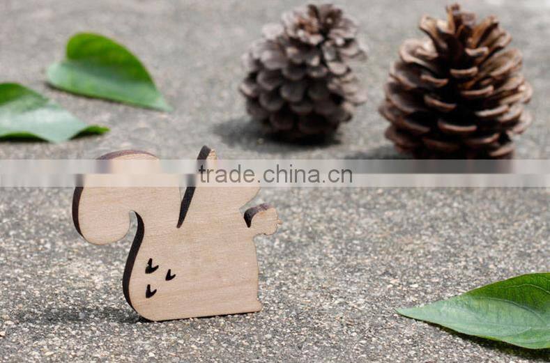 natural animal wooden fridge magnets for sale