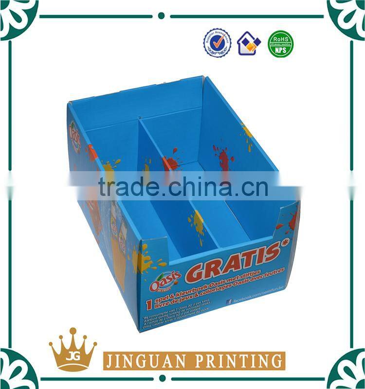 Custom made desktop corrugated paper display box