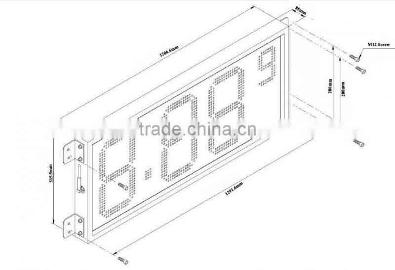 digits gas price led display