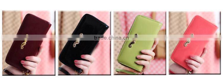 New Women's Wallets Brand High Quality Mustache Purse Clutch Wallets Lady Coin Purse Cards Holder Solid