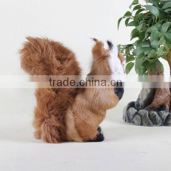 personalized custom plastic life size squirrel squeak toy figurine