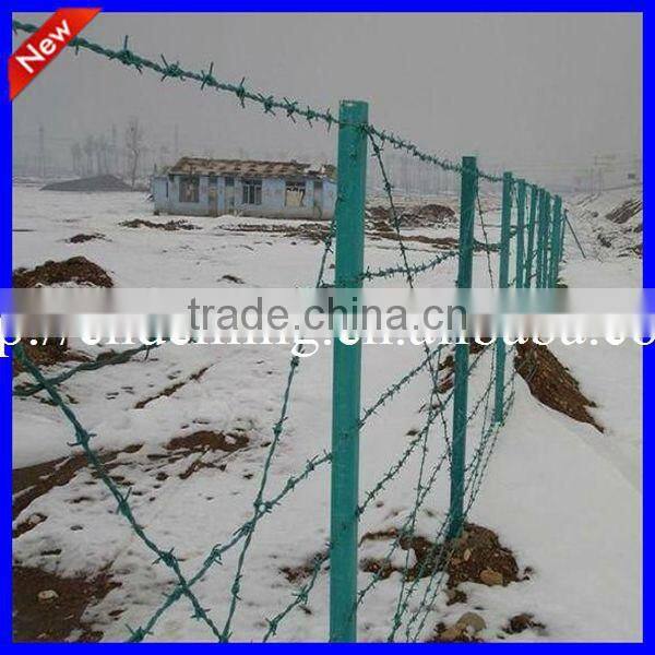 Cheap! Hot dip/ Electric galvanized Double Twist Barbed wire fencing real factory (ISO)