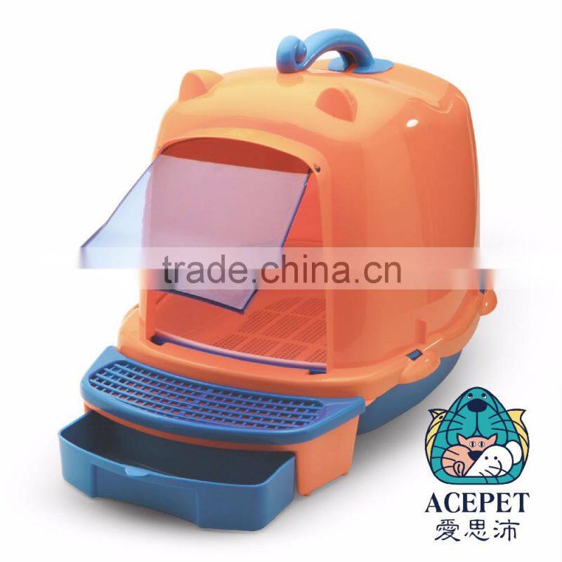 872-AD Plastic 2layer Cat Litter House Box