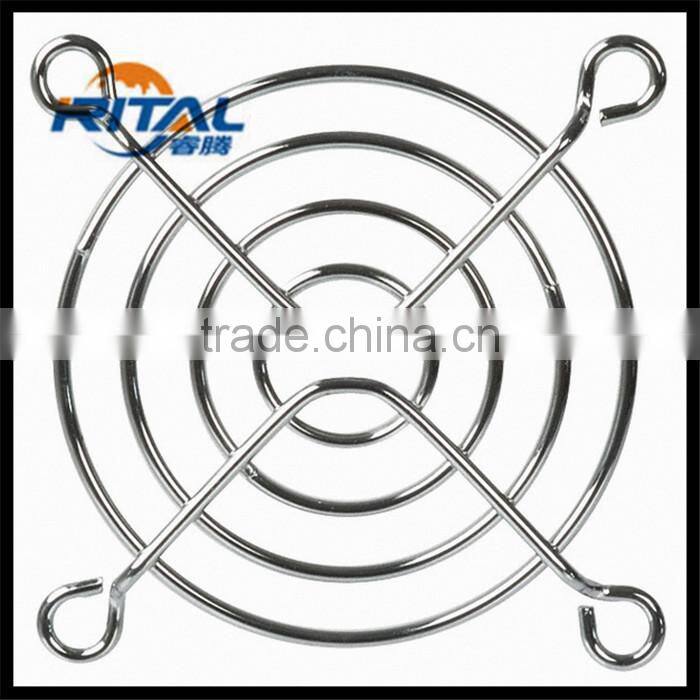 Black or chrome wire fan guards Protect PC Computer cooling fan