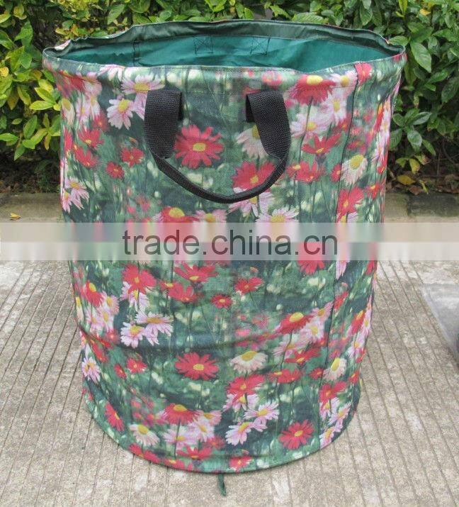pop up sack for garden bags standable collapsible garden leef bags