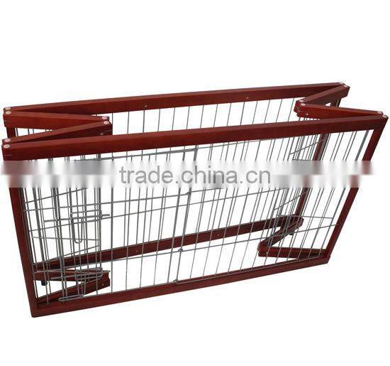Indoor Wooden Wood Dog Pet Cage Kennel Metal Fence Foldable Puppy Crate Carrier
