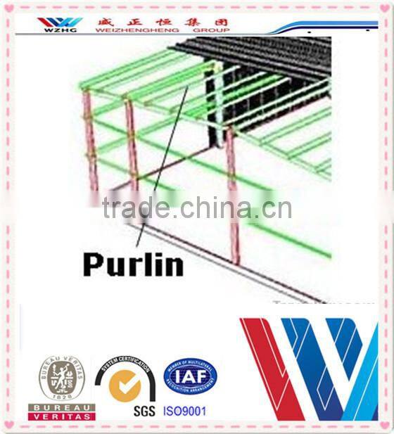 2015 hot sale steel c purlin/ c-purlin/ galvanized c purlin
