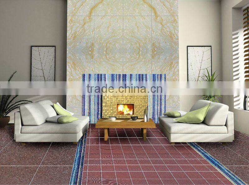 Shiny Golden Mosaic Ceramic Tiles