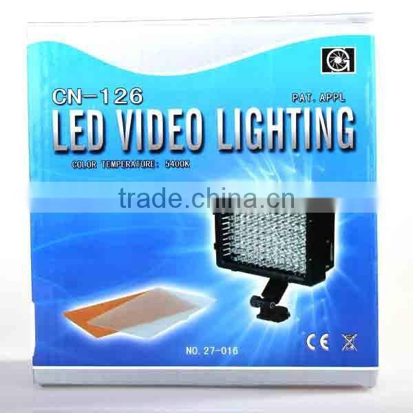 CN-126 LED Video Light for Camera DV Camcorder Lighting