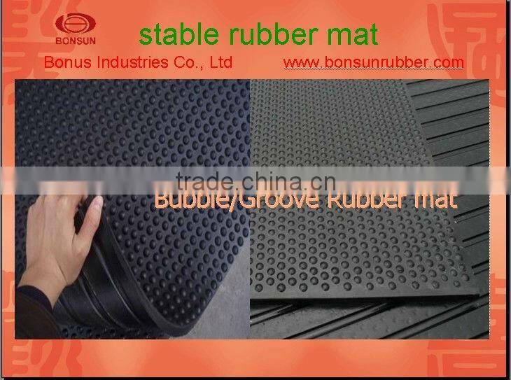 BONSUN 1.22M x 1.83M(width x length) x 17mm rubber horse cow mat