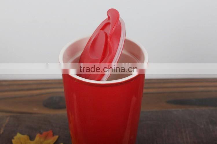 Eco 16-Ounce Ceramic Double Wall Thermal Coffee Tumbler